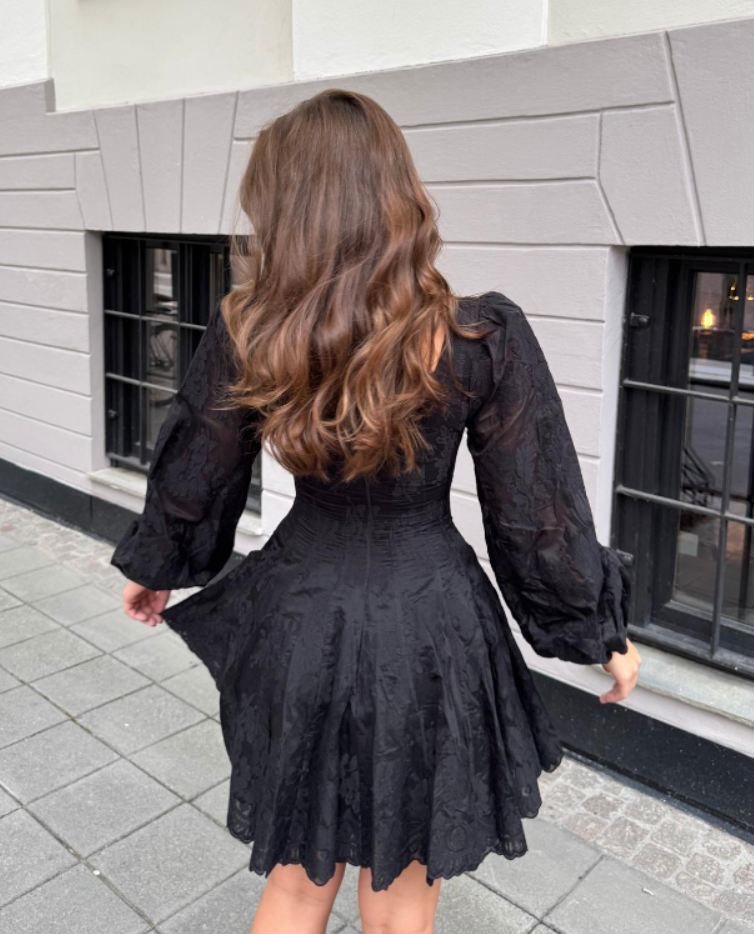 Sophie Lace Dress - Svart