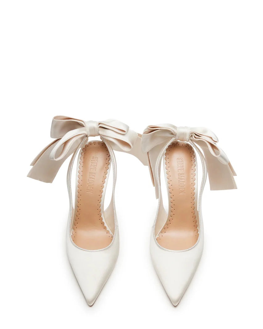 Teacup Sandal - Ivory Satin