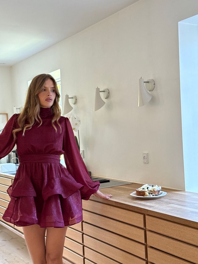 Kelly Minari Dress - Mulberry