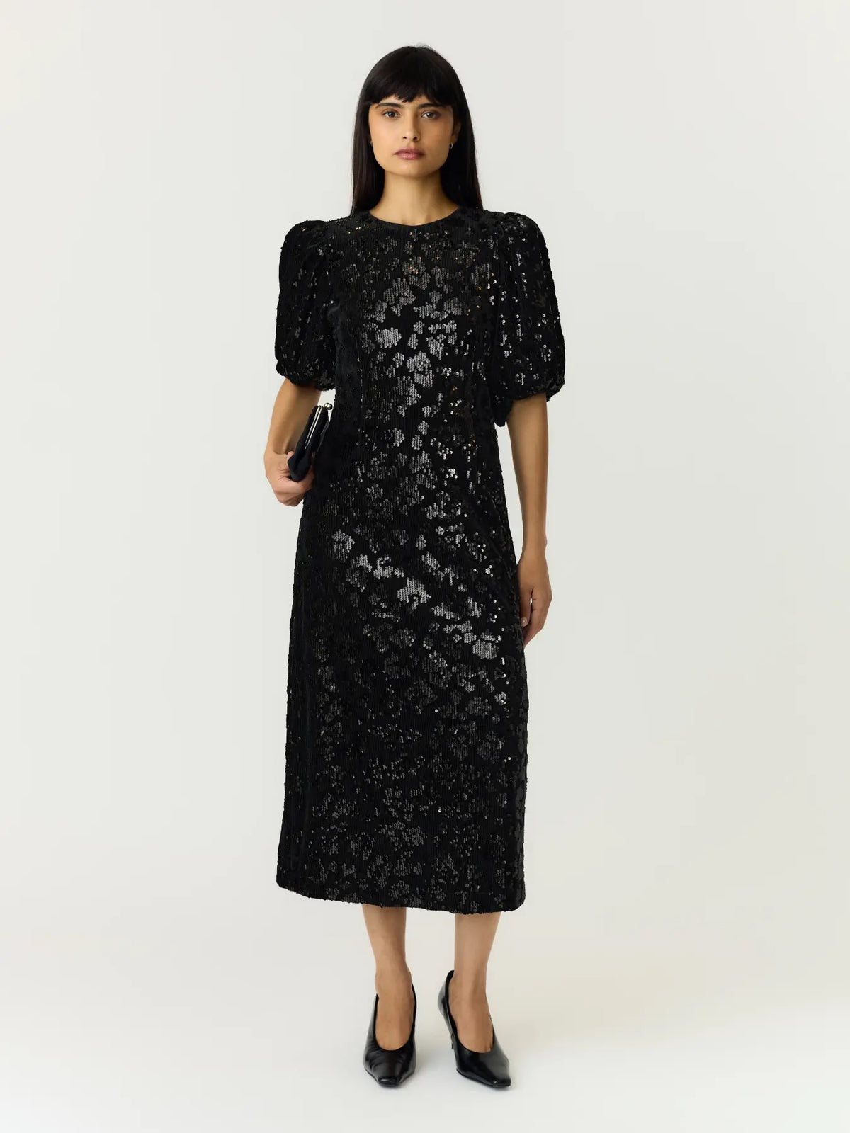 Yassofie 2/4 Sequin Midi Dress