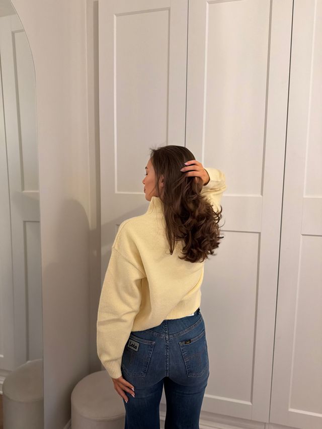 Paulina Knit Blouse - Butter Yellow