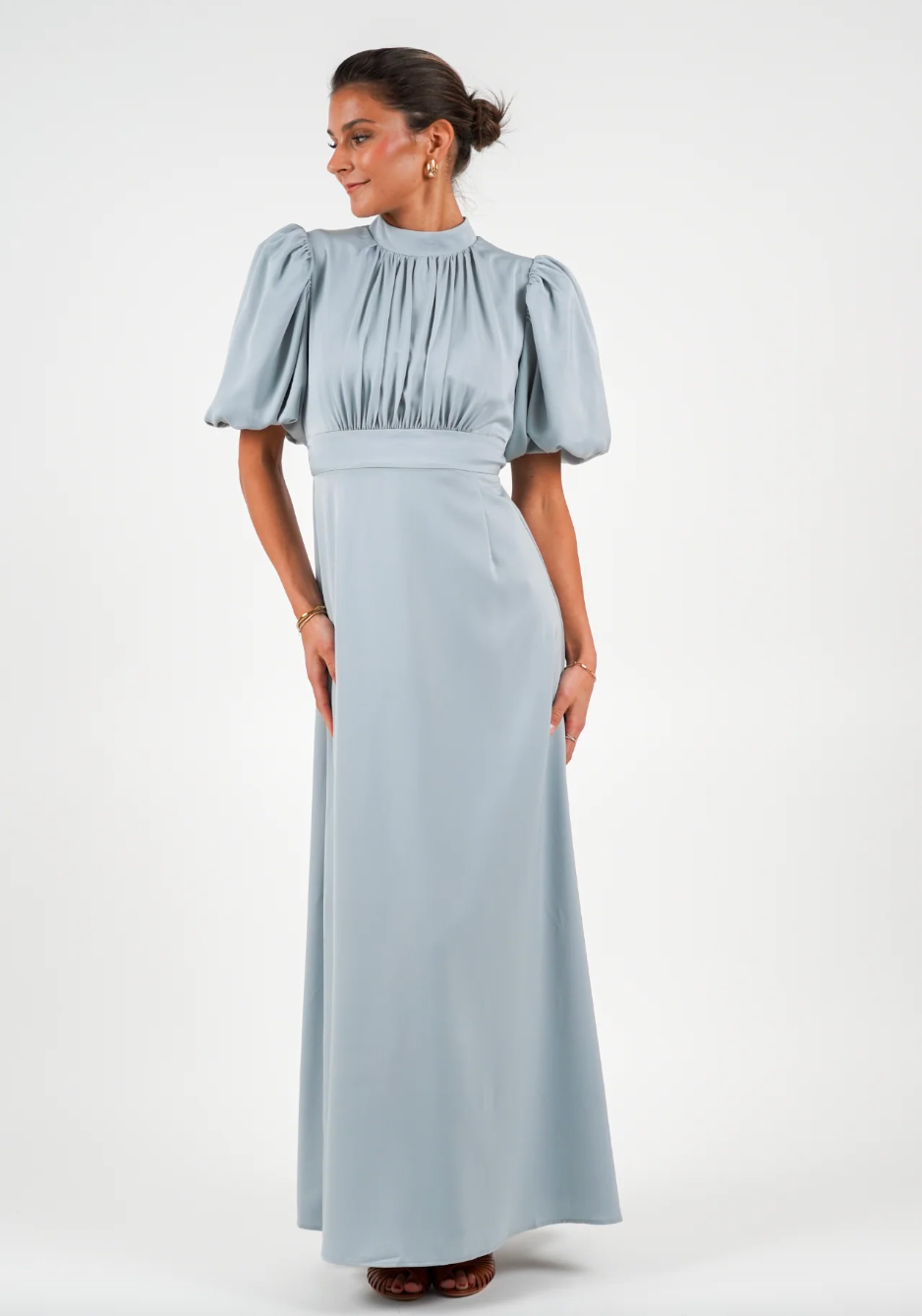 Holly Long Dress - Light Blue