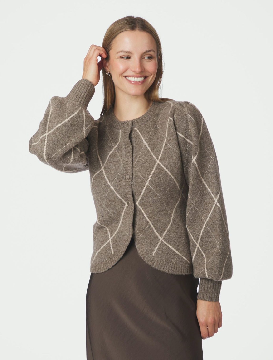 Koteas Check Knit Crdigan