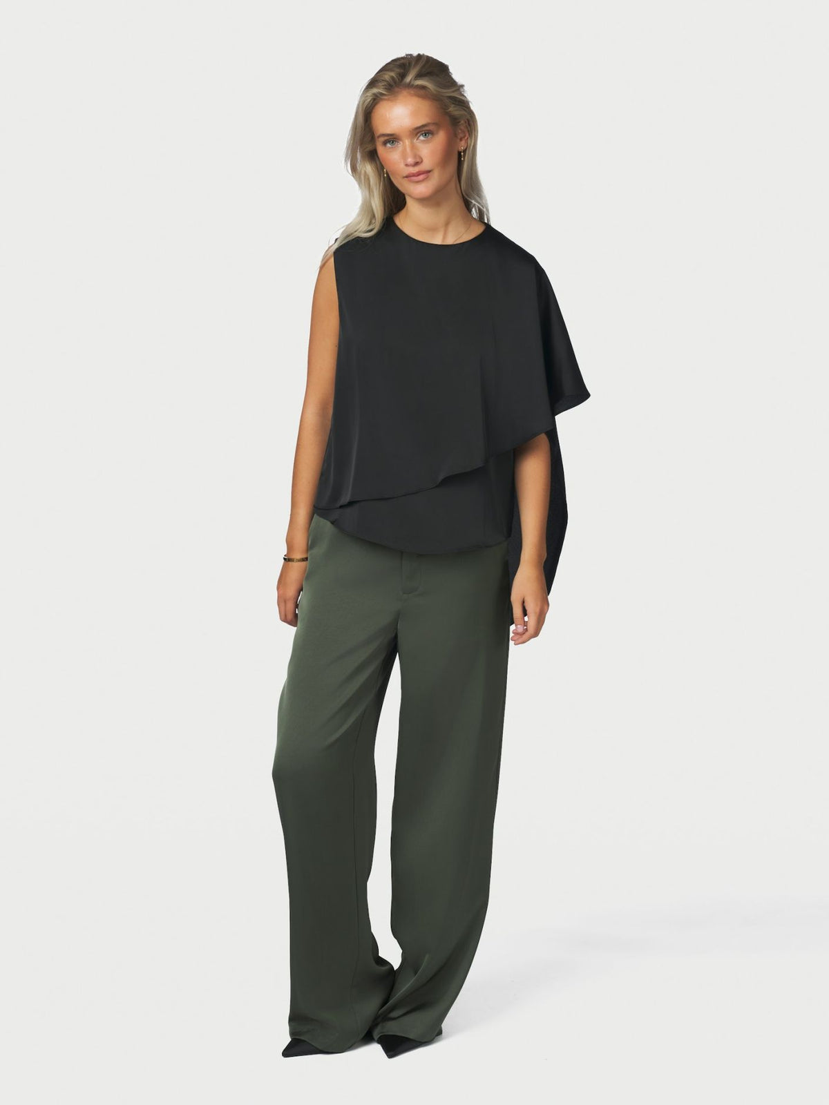 Lunelle Drapy Satin Top
