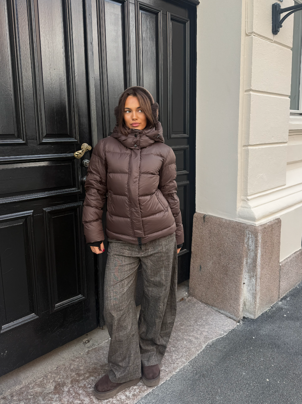 Leah Down Jacket - Brown