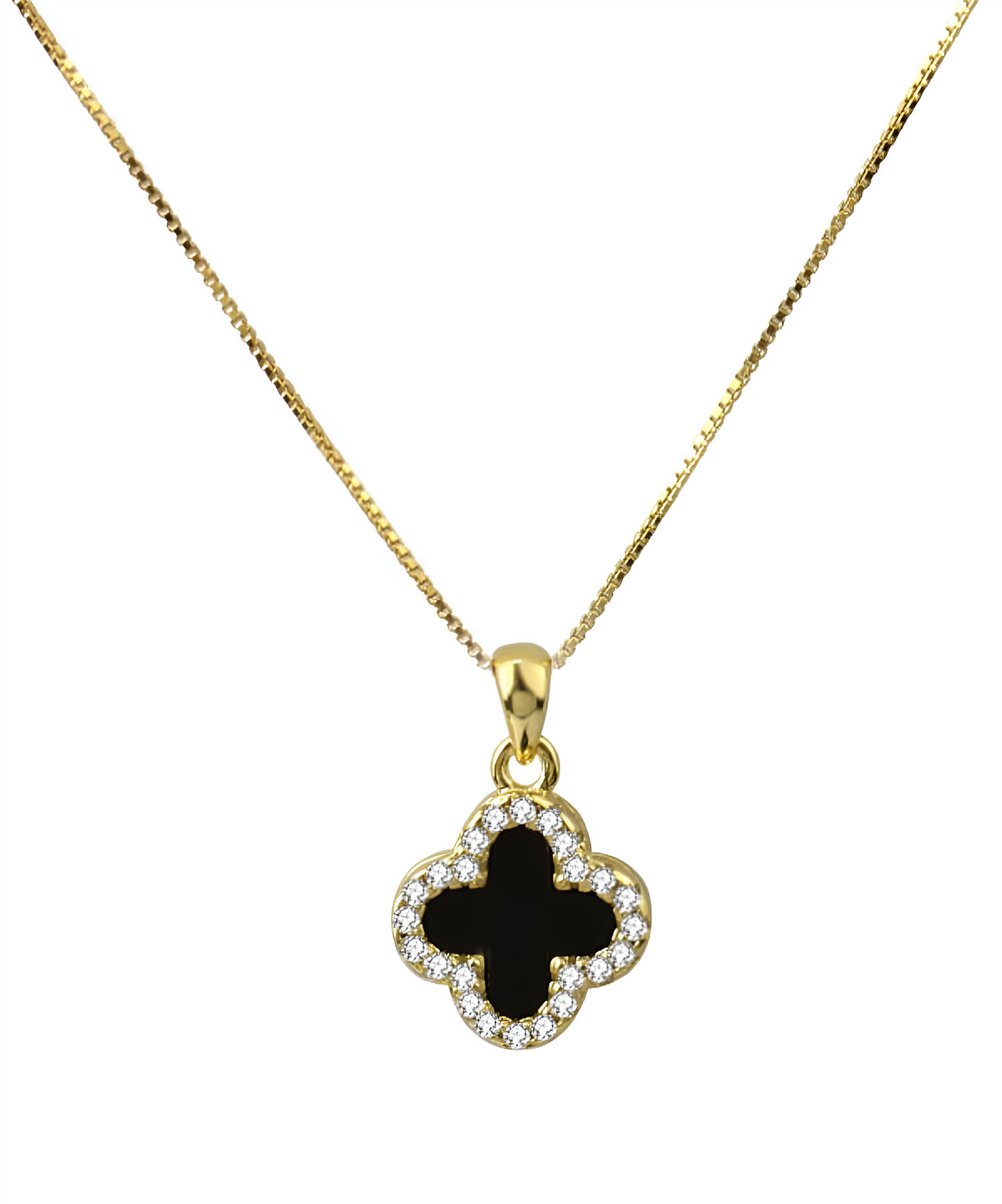 Four Leaf Double Necklace S.Steel