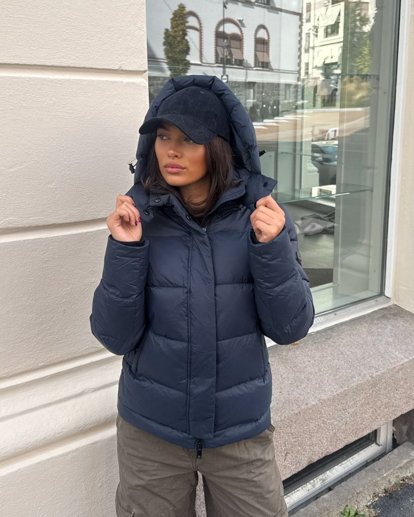 Leah Down Jacket - Navy