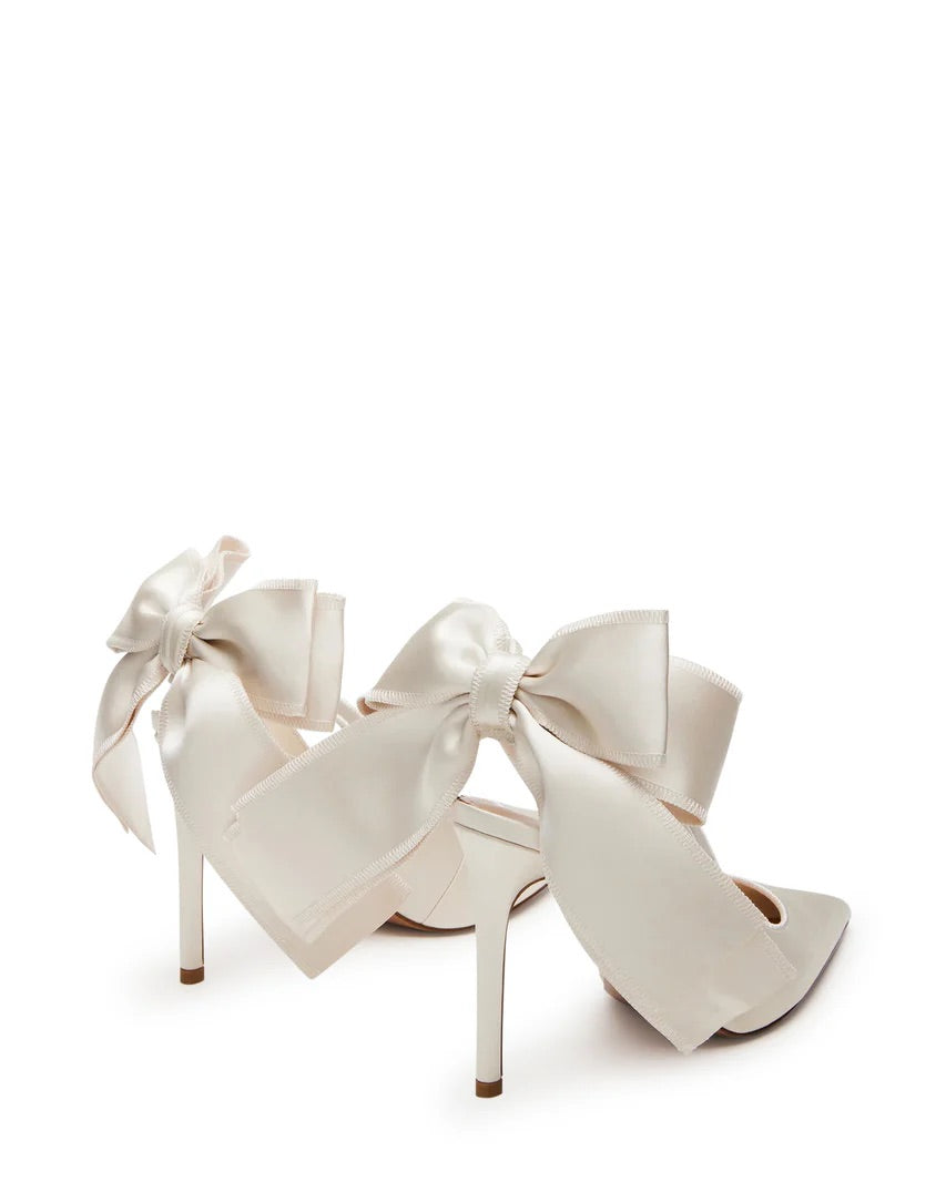 Teacup Sandal - Ivory Satin