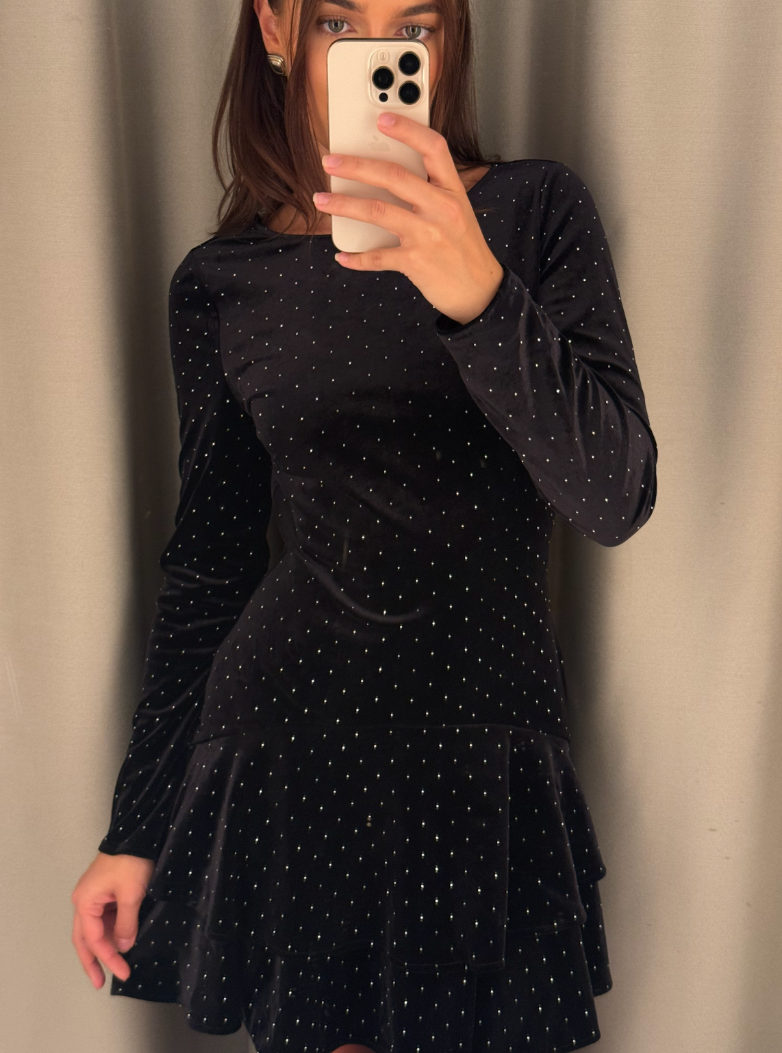 Delilah Velour Mini Dress