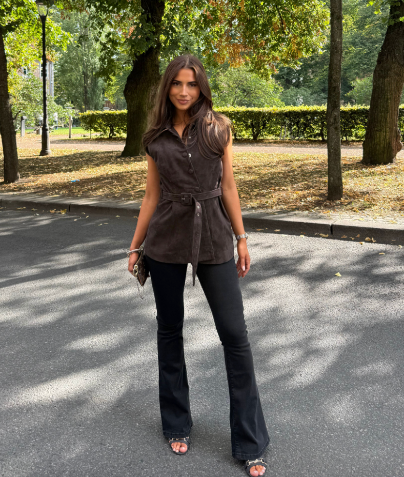Yasrie Suede Waistcoat