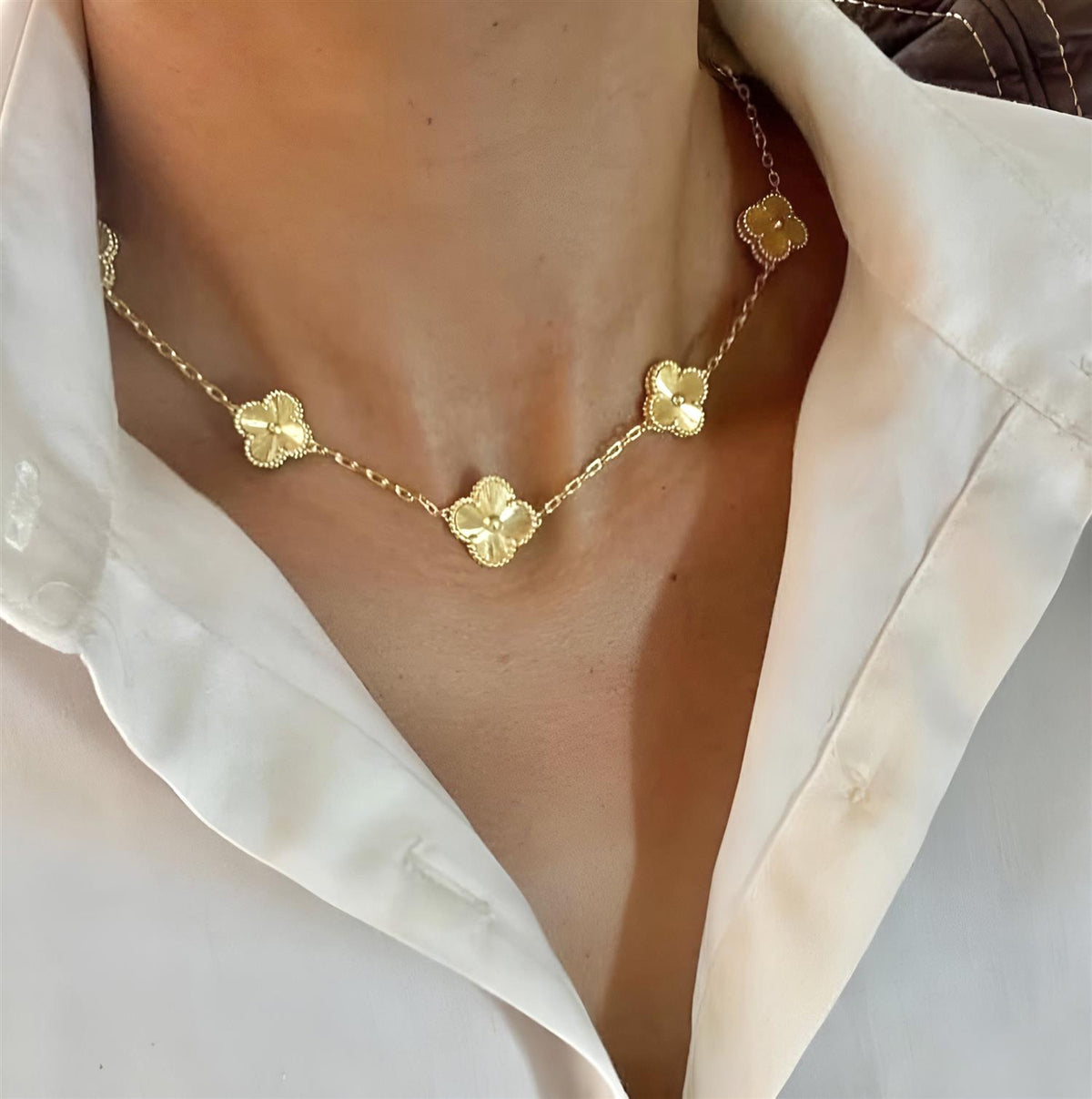 Gabby Multi Clover Necklace
