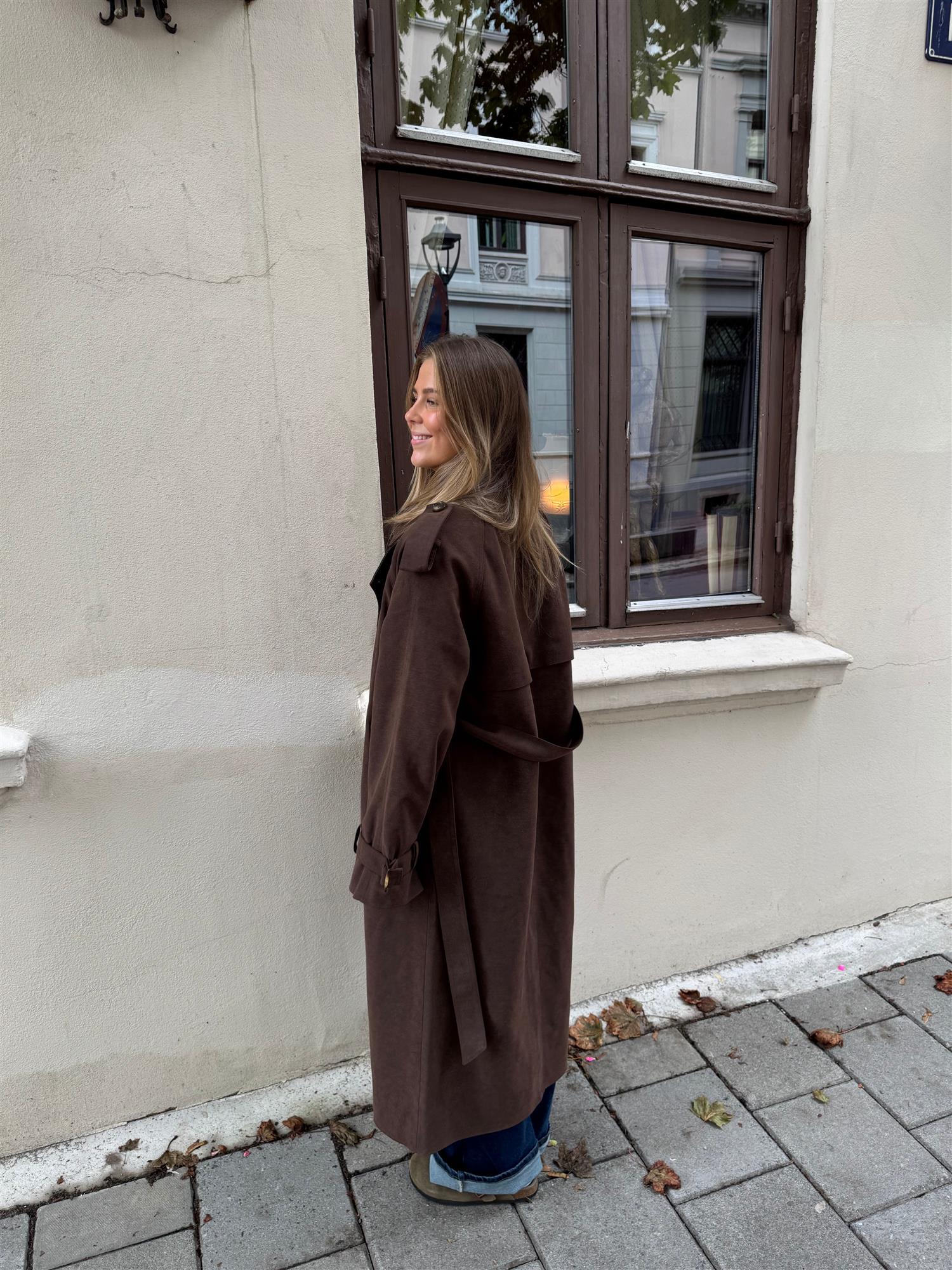 Caia Suede PU Coat