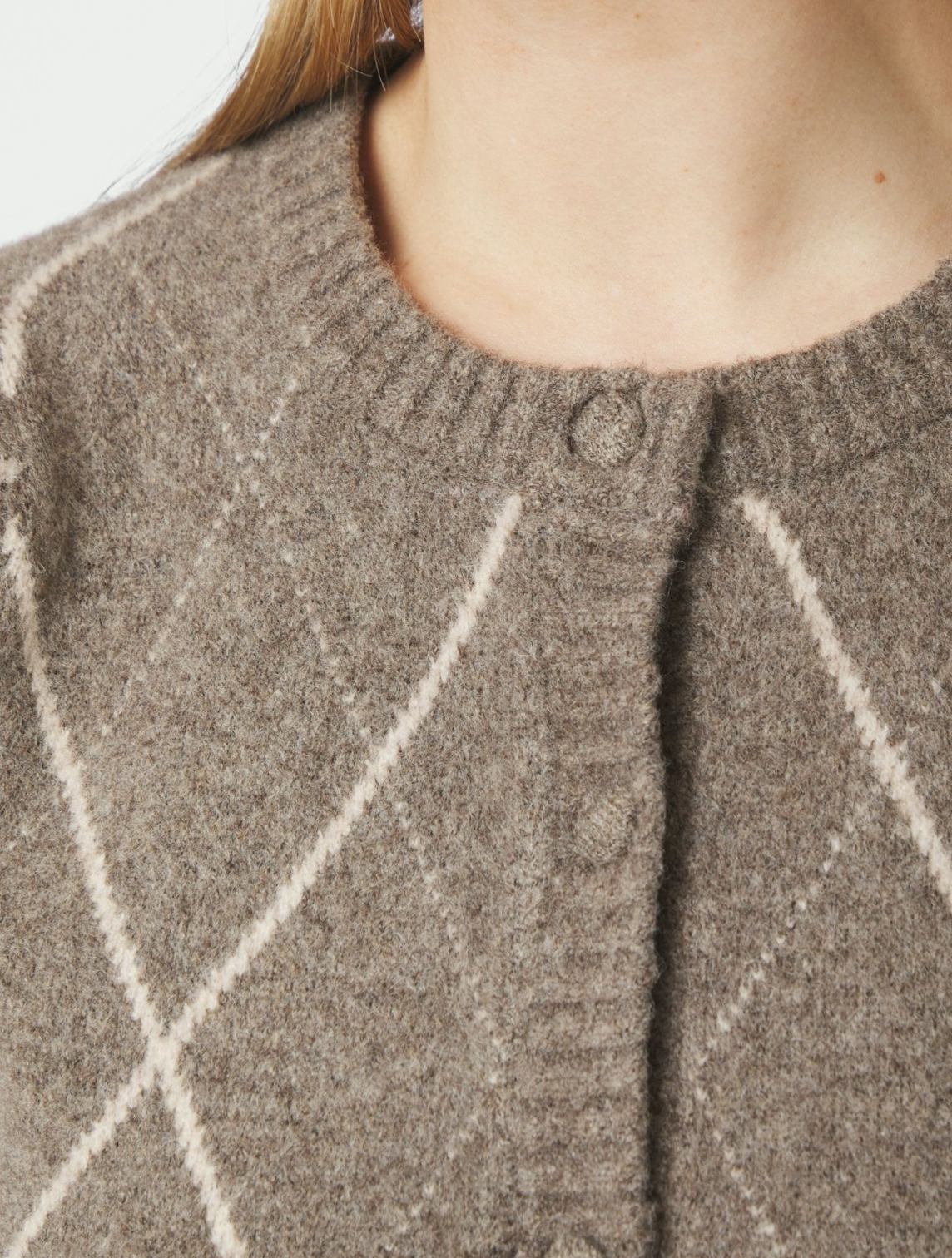 Koteas Check Knit Crdigan