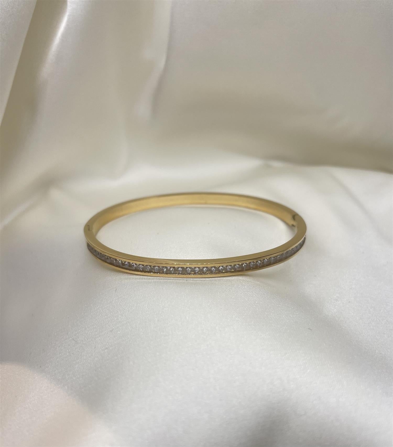 Mathea Bangle Bracelet Gold - Tilbehør