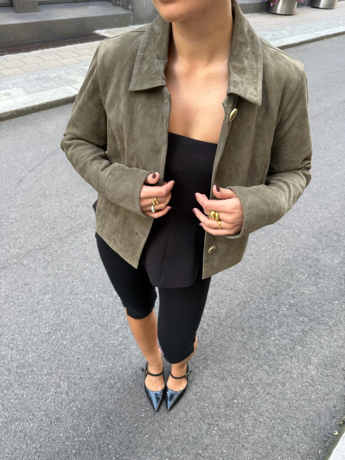 Allie Goat Suede Jacket