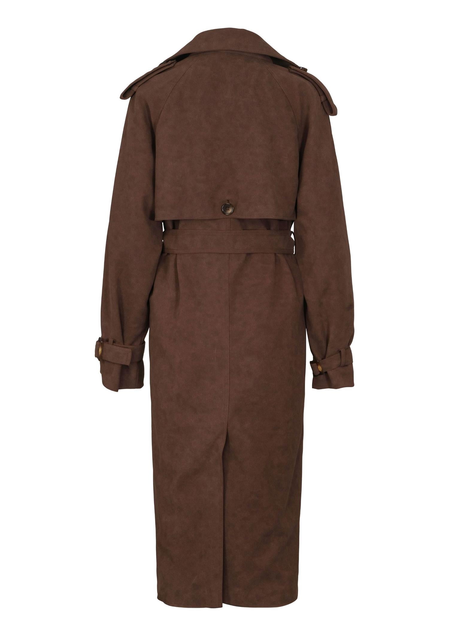 Caia Suede PU Coat