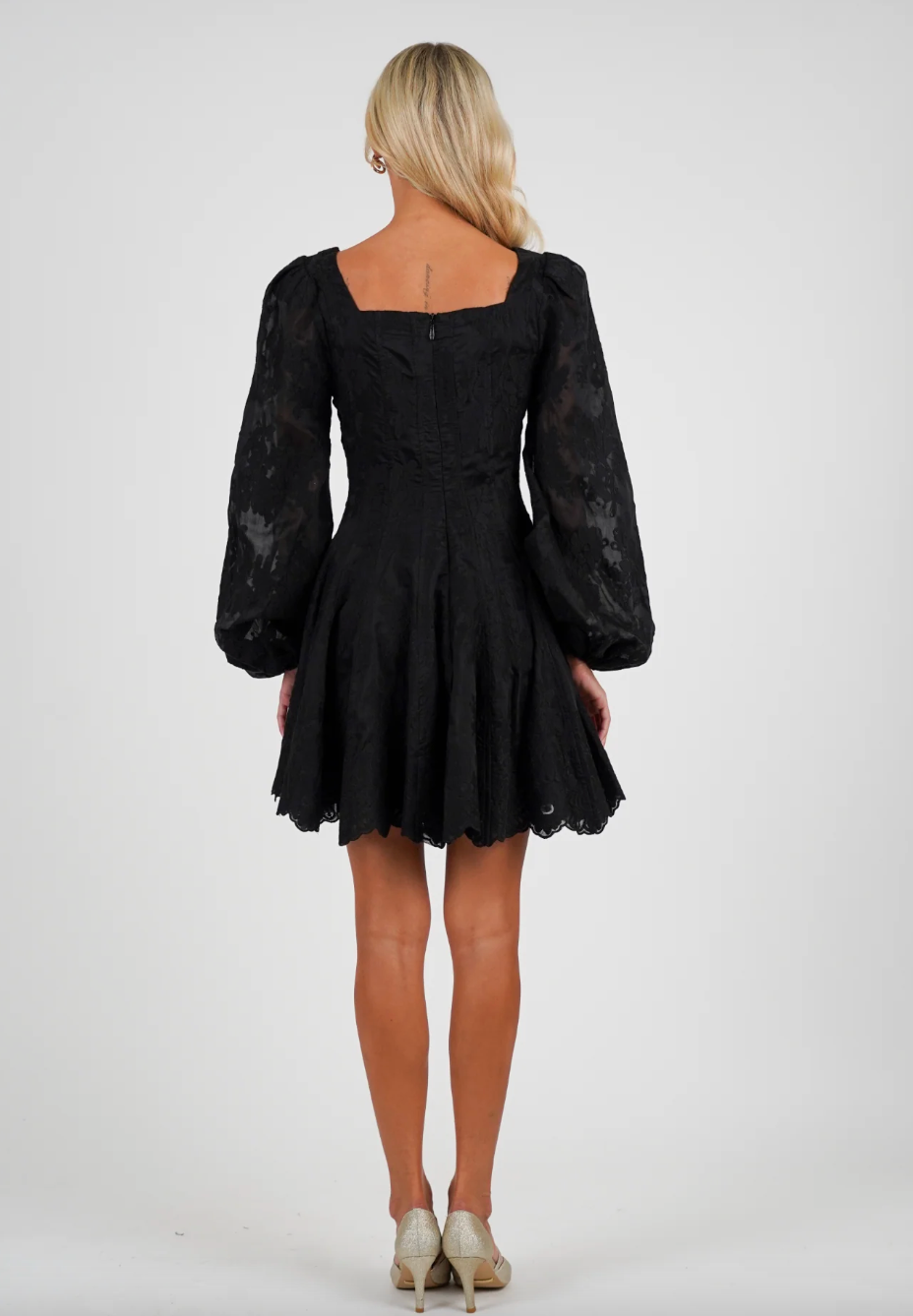 Sophie Lace Dress - Svart