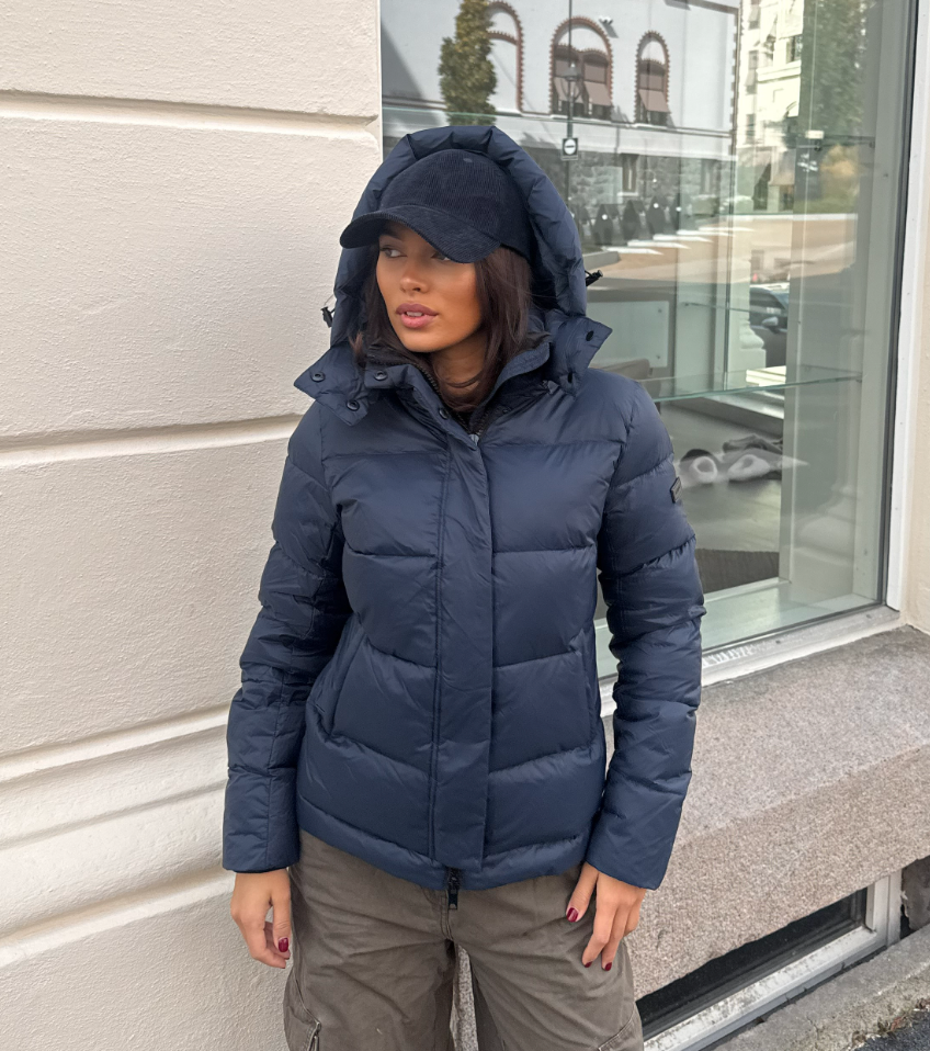 Leah Down Jacket - Navy