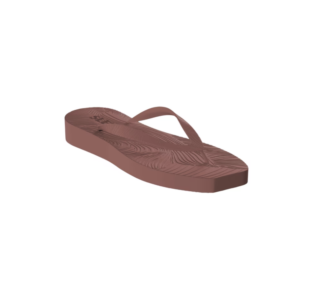 Tapered Platform Flip Flop - Brown