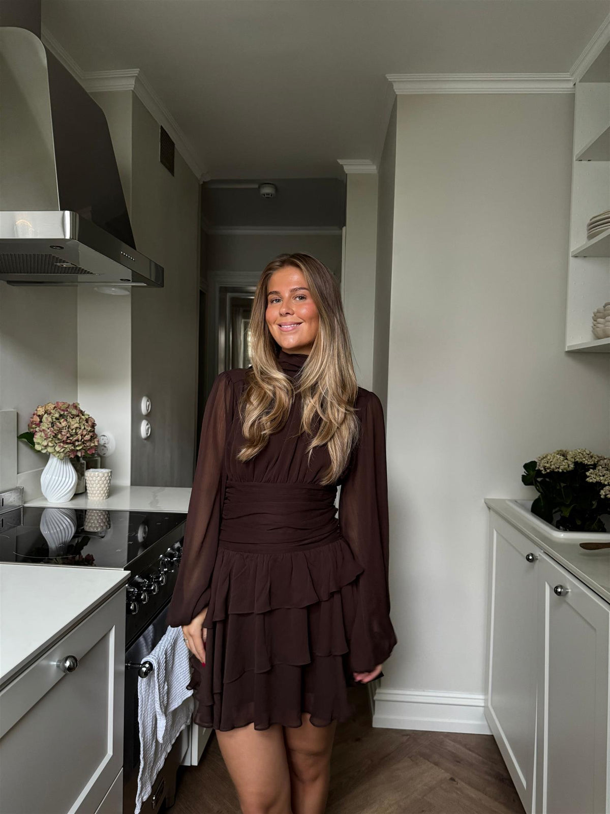 Milla Mini Ruffle Dress - Hazel