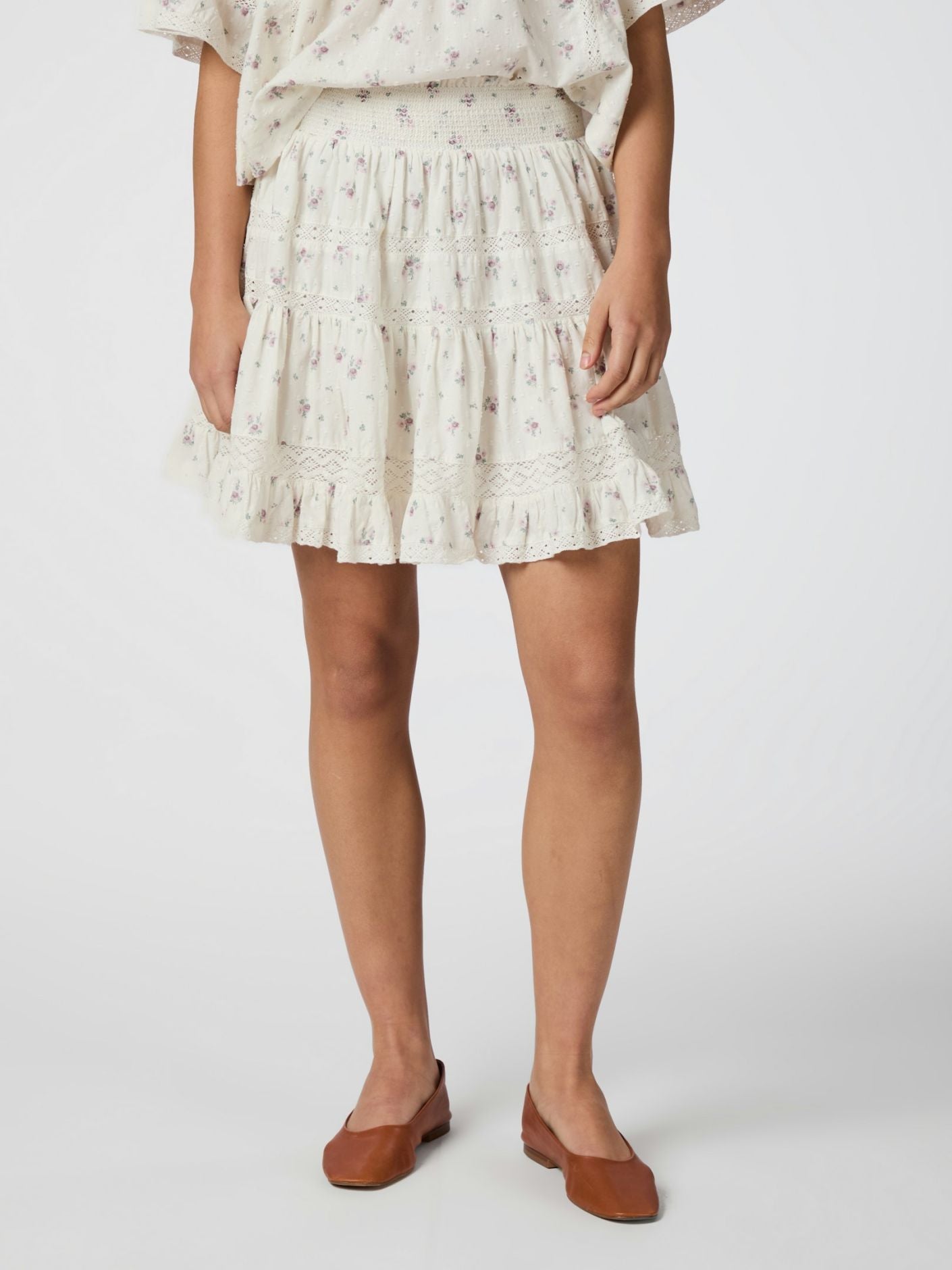 Callia Dobby Flower Skirt - Skjørt