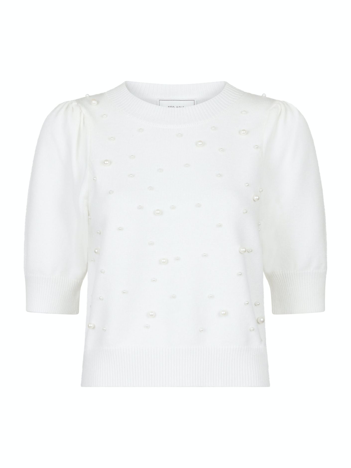 Maia Soft Pearl Knit Tee - Overdeler