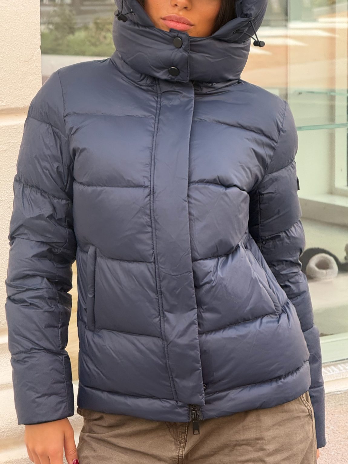 Leah Down Jacket - Navy