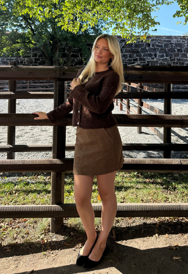 Yassalera HW Suede Skirt