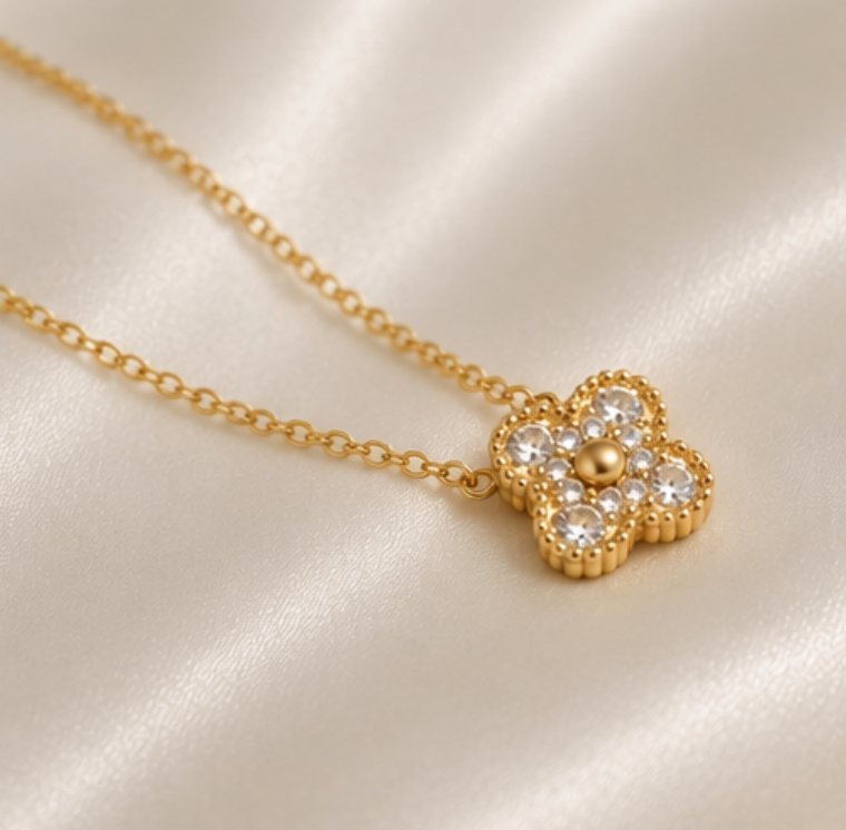 Lone Four Leaf Necklace
