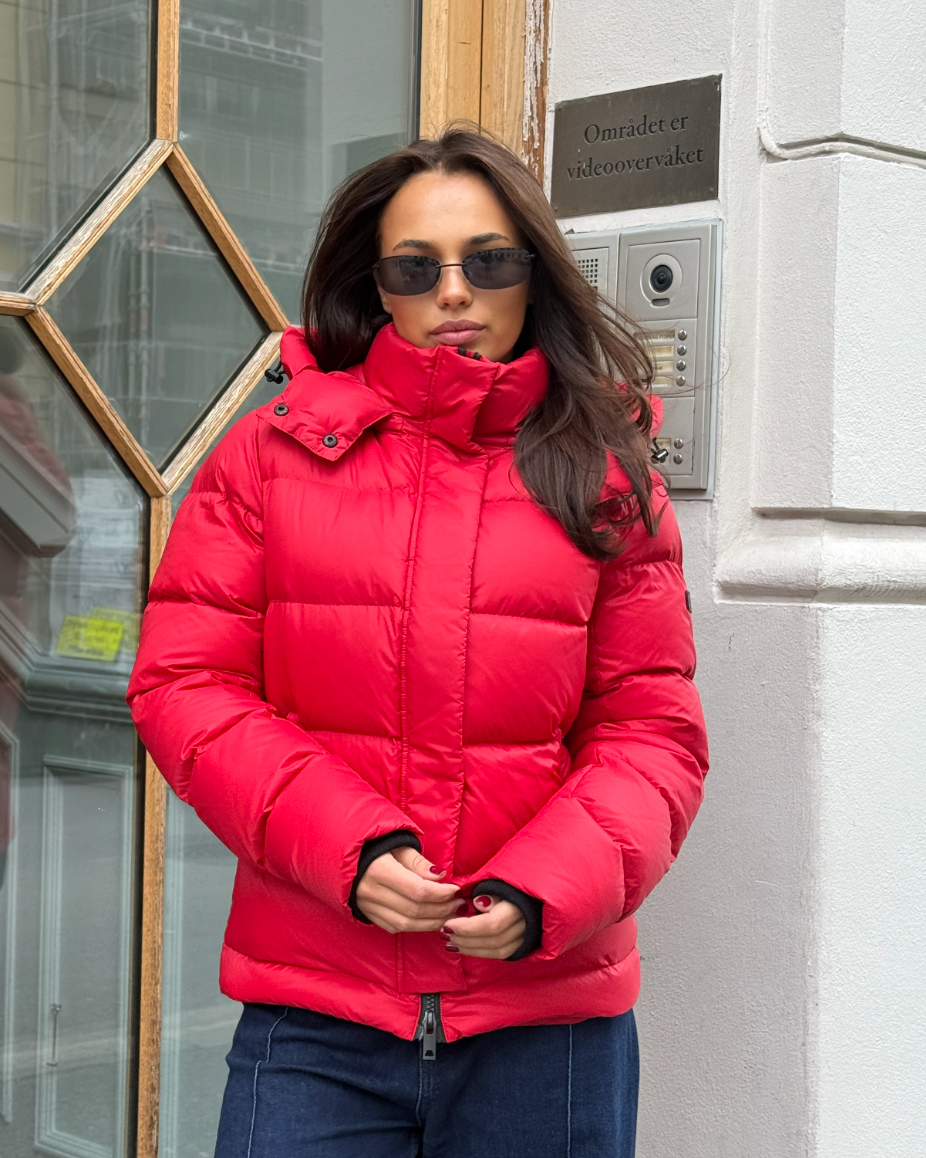 Leah Down Jacket - Red