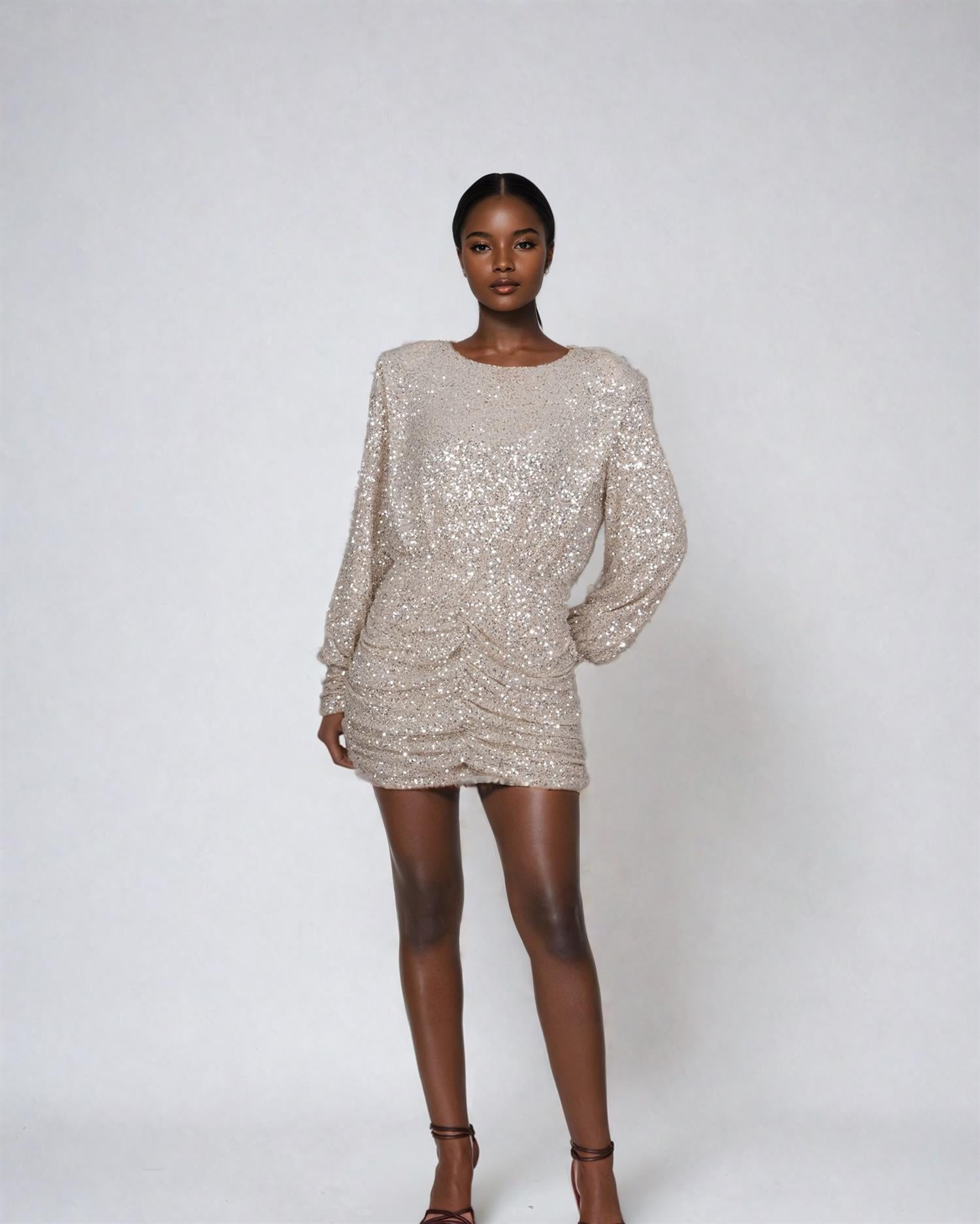 Serina Sequin Mini Gown Dress - Kjoler