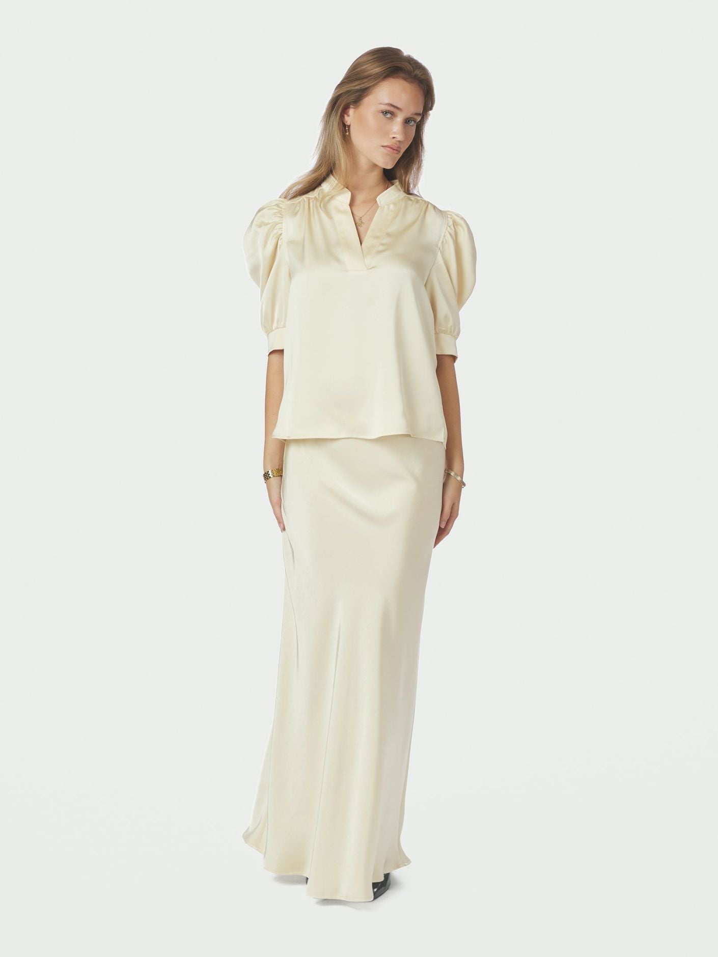 Vicky Heavy Sateen Skirt