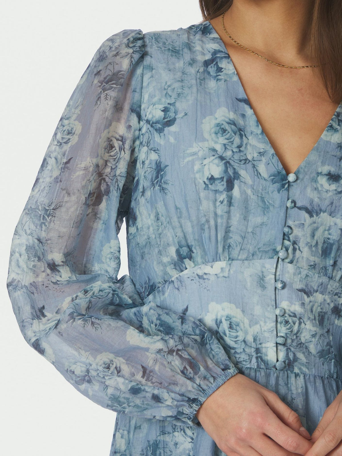 Mabella Crepe Print Dress