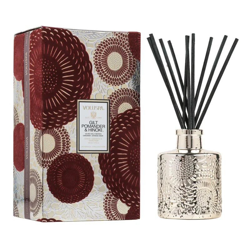 Gilt Pomander & Hinoki Reed Diffuser 100ml