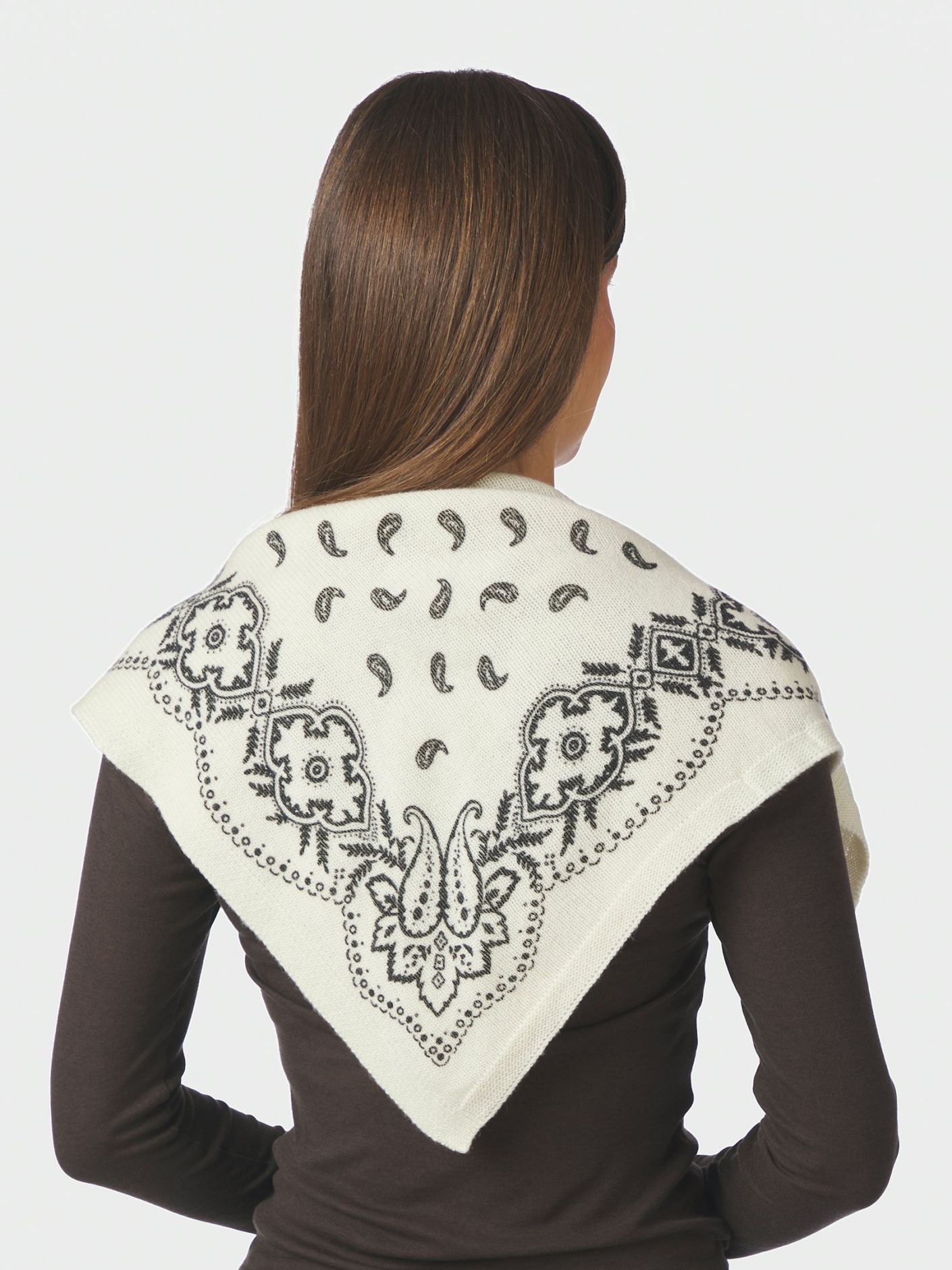Adelina Paisley Knit Scarf