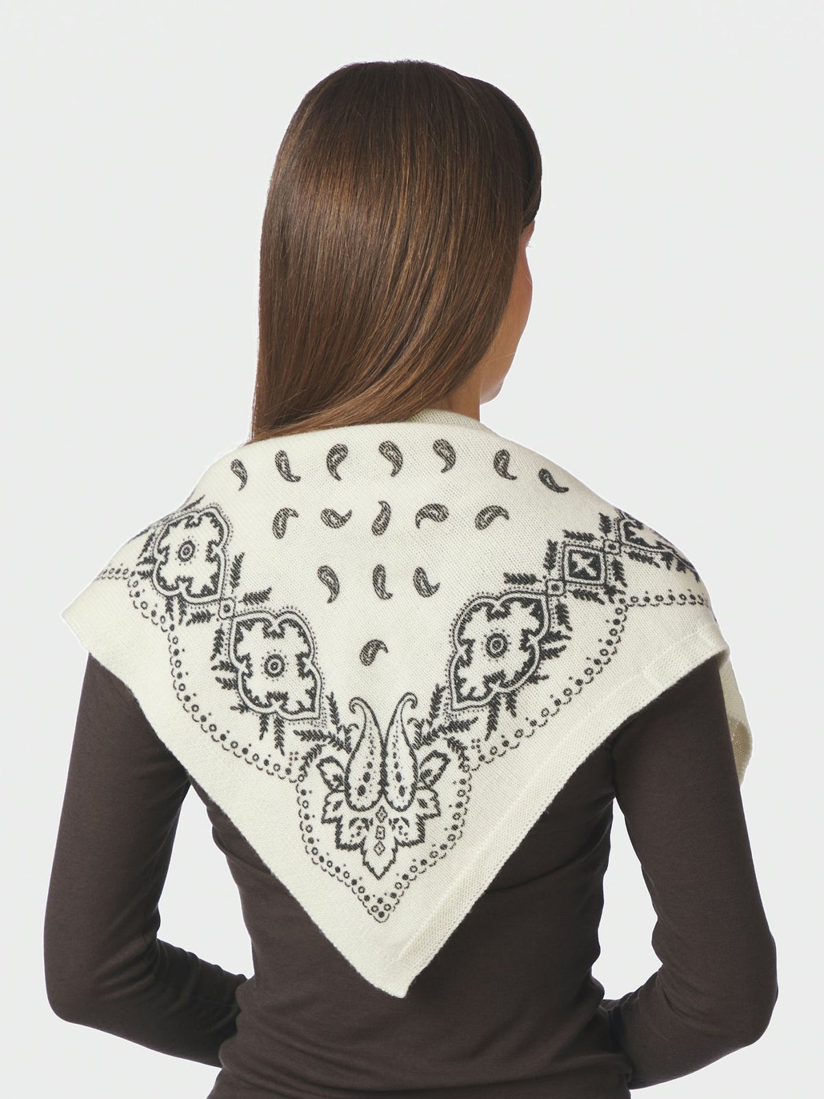 Adelina Paisley Knit Scarf