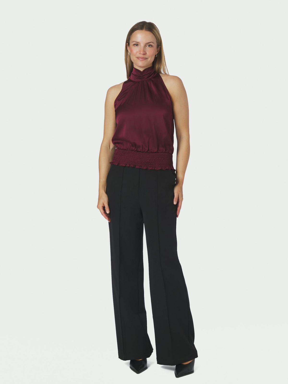 Jos Drapy Satin Top