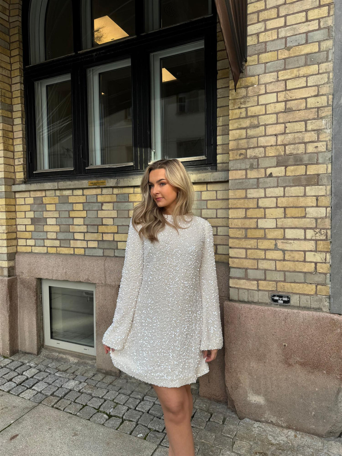 Cayla Esme Mini Dress - Cream Treasure