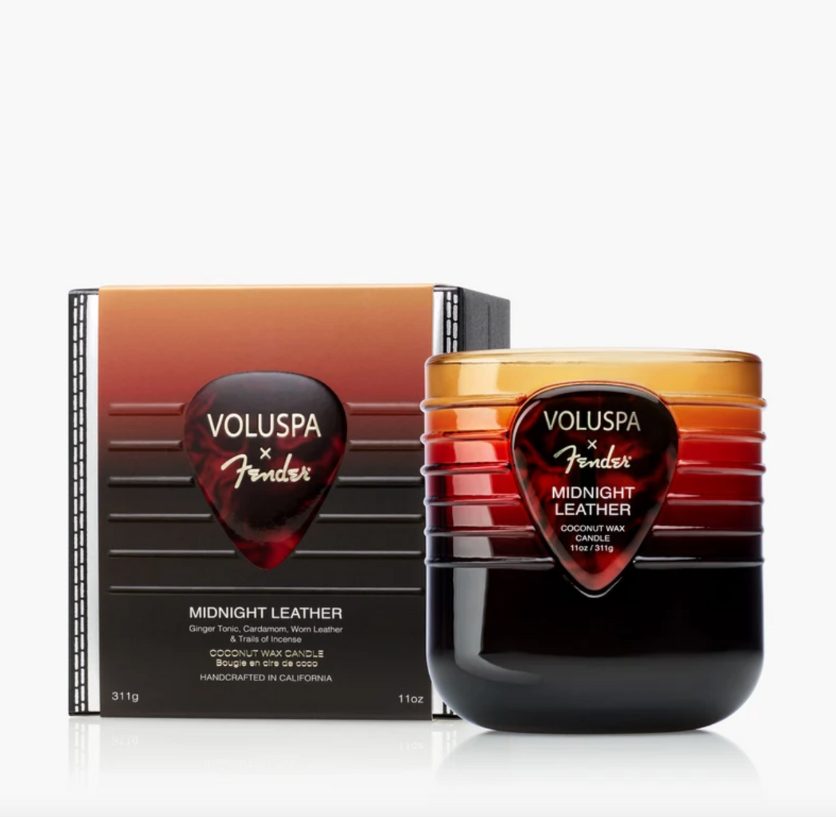 Midnight Leather Boxed Candle 311g