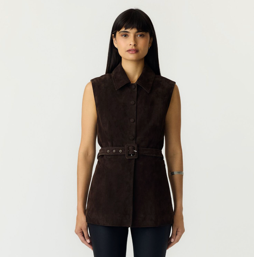 Yasrie Suede Waistcoat