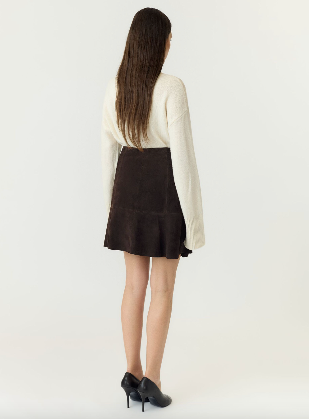 Yascolly HW Suede Skirt