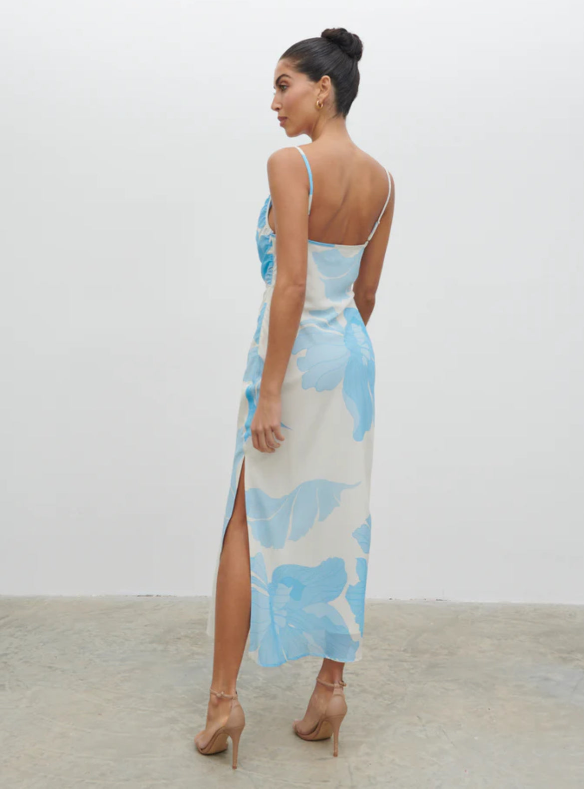 Keisha Ruched Midaxi Dress - Kjoler