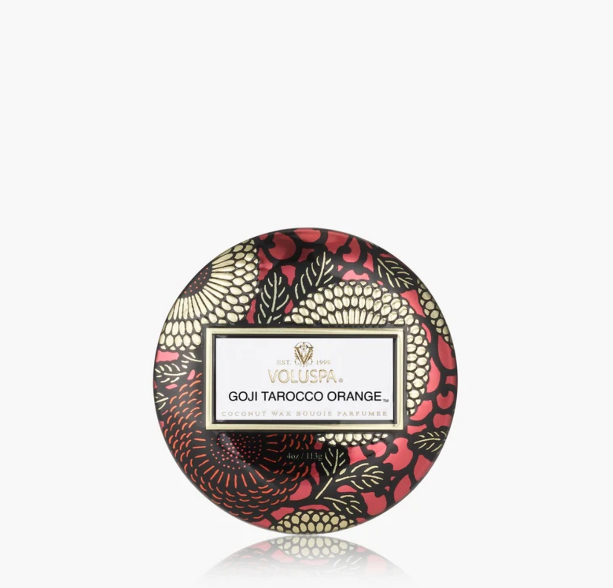 Mini Tin Candle 113g - Goji Tarocco Orange