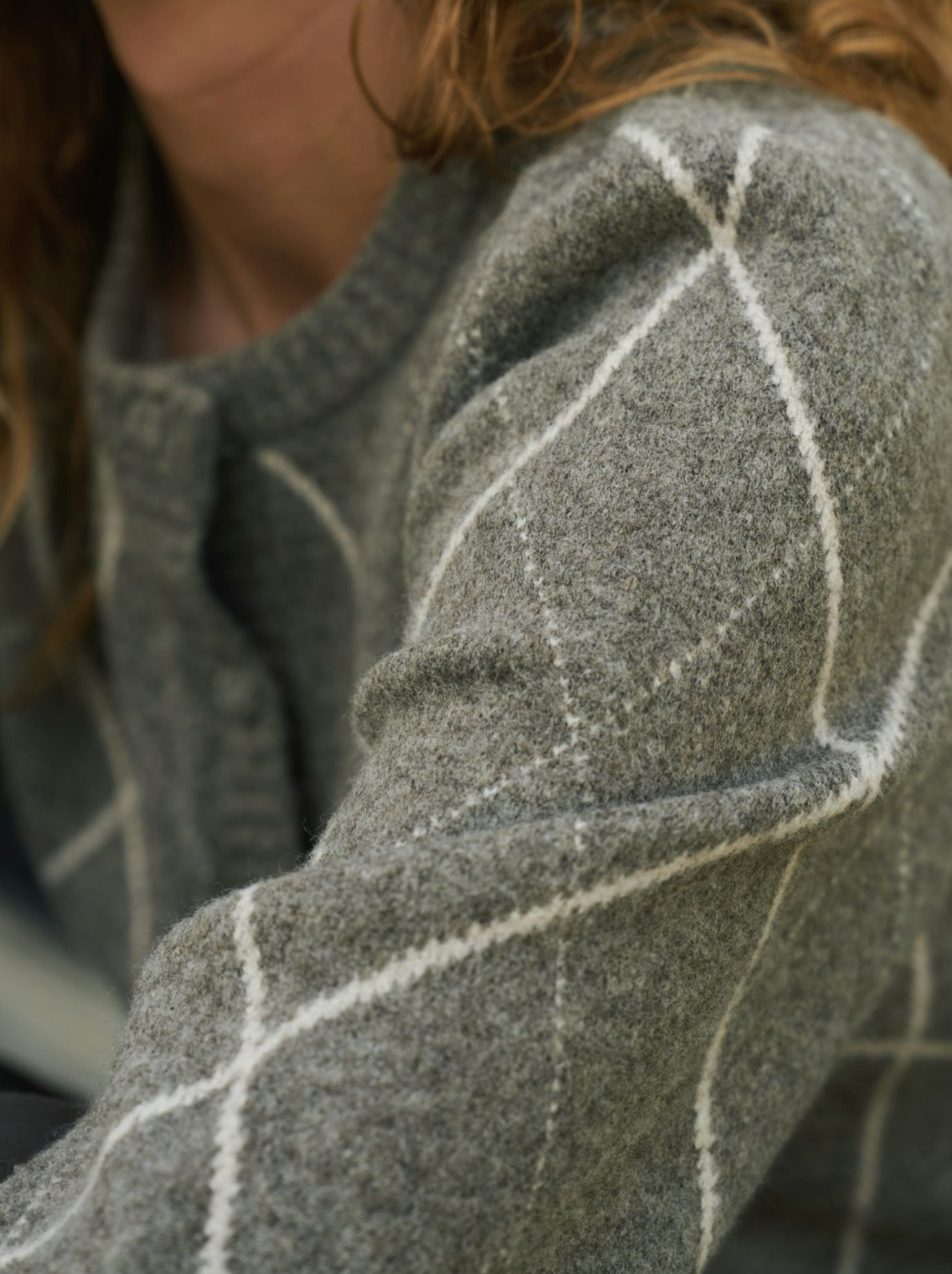 Koteas Check Knit Crdigan