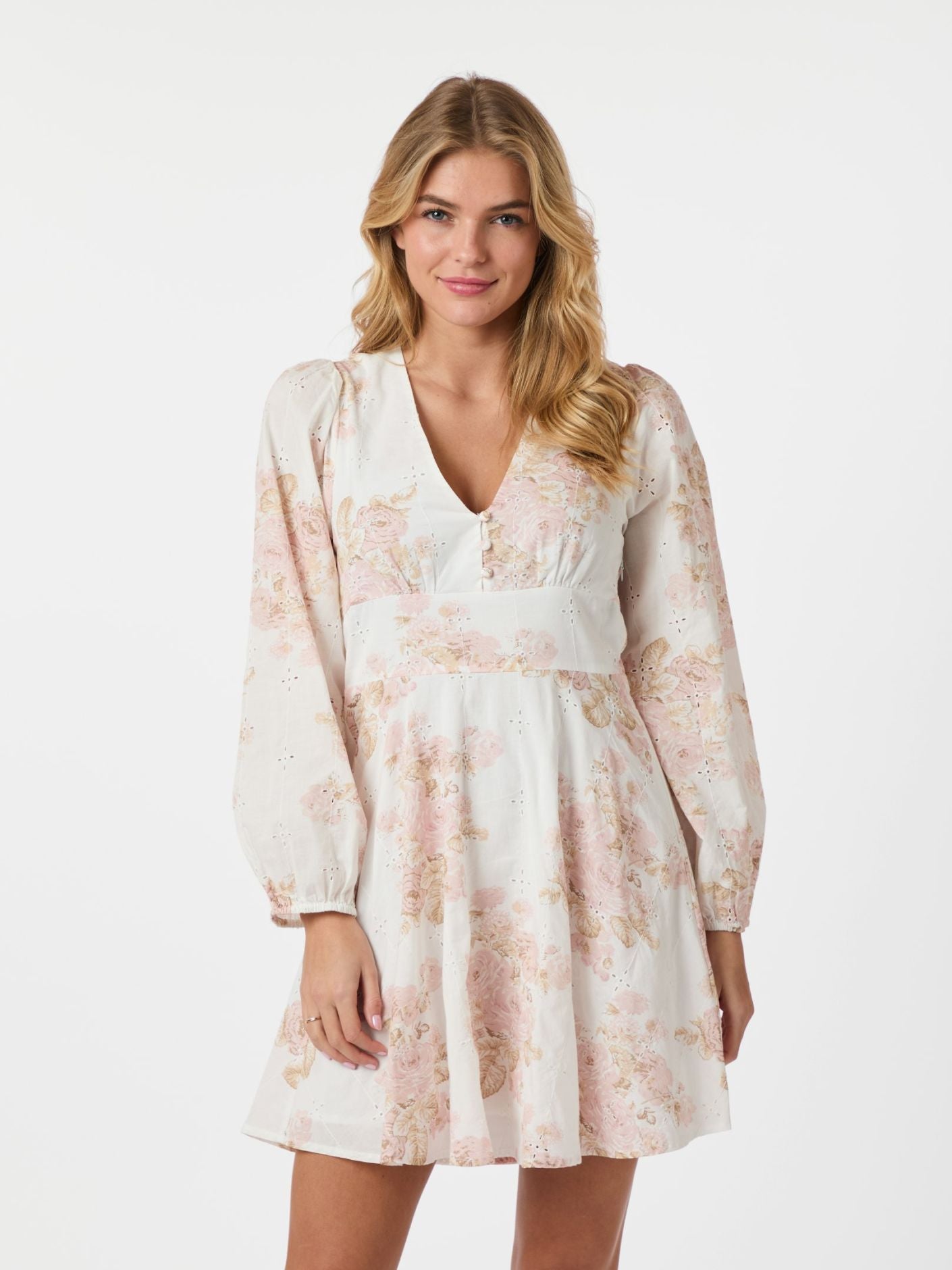 Milly Emb Rose Dress - Kjoler