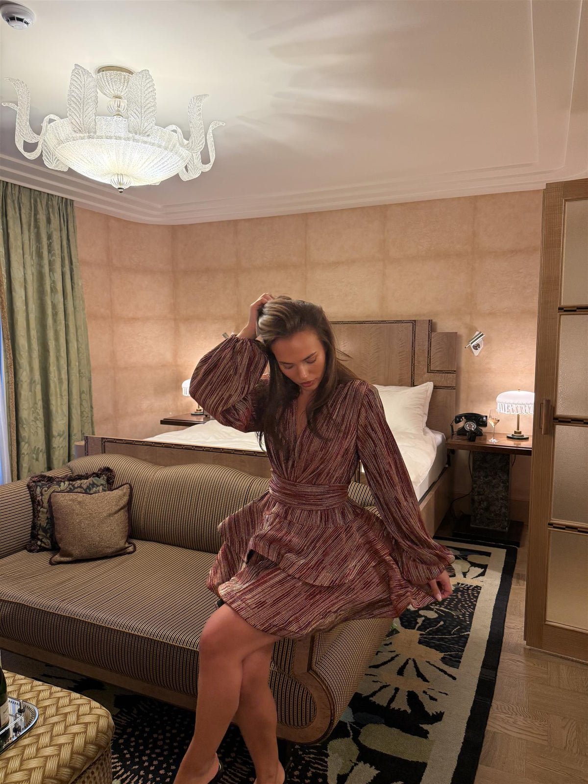 Naia Bedouin Dress - Ruby Splash