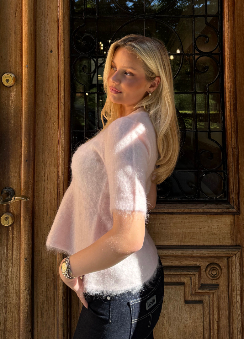 Yastilde SS Mohair Blend Knit Cardigan