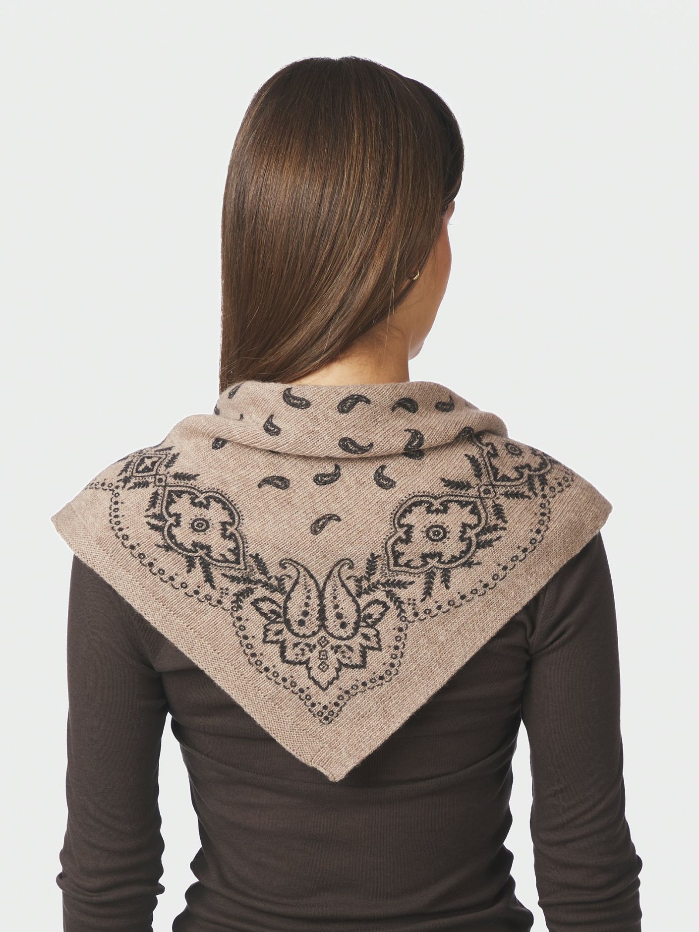 Adelina Paisley Knit Scarf