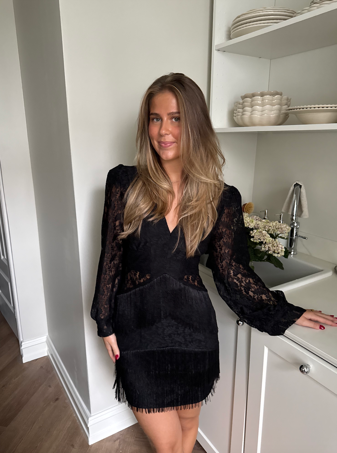 Valerie Fringe Mini Dress