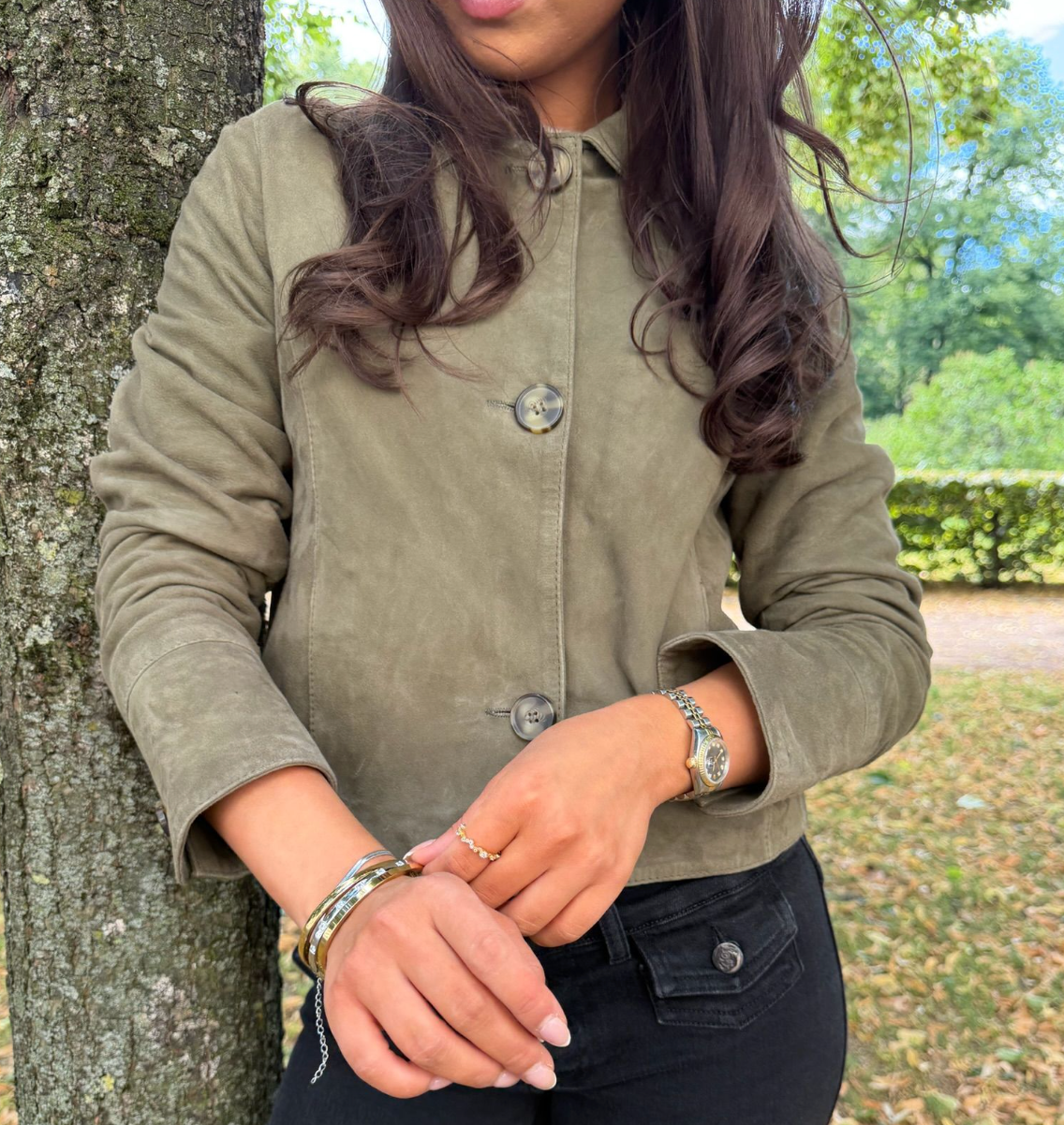 Allie Goat Suede Jacket